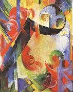 Franz Marc Broken Forms (mk34) oil painting picture wholesale